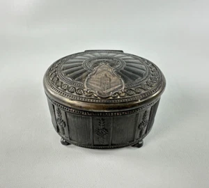 Youngs Pier Atlantic City NJ Souvenir Silberteller Kommode Schmuckbox Antik - Bild 1 von 10
