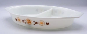 Plato dividido vintage PYREX Town and Country 1 1/2 Qt sin tapa - Imagen 1 de 5