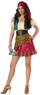 Teen Girls Gypsy Halloween Costume Brand New Incharacter Juniors Medium 5/7 - Image 1 of 2