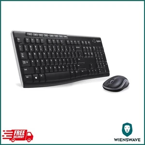 Logitech MK270 Combo Tastatur kabellose Maus Nano-Empfänger QWERTZ schwarz - Bild 1 von 5