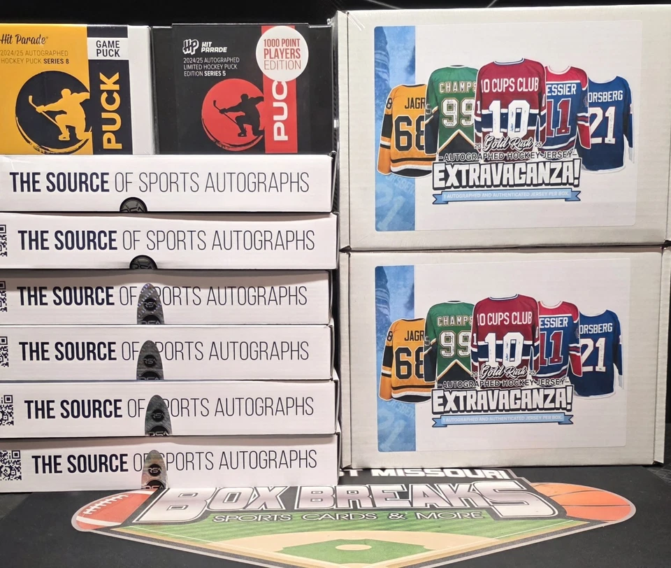 OTT SENATORS HOCKEY MEMORABILIA 10 ITEM BREAK GOLD RUSH RSA HIT PARADE  - Image 1 of 1