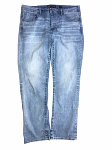 BKE Buckle Derek Jeans Herren 36x34 Blau Stretch Denim Straight Distressed C64 - Bild 1 von 5