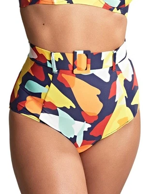 Panache Sicily Bikini Slip Unterteil High Waist Gürtel Damen Bademode SW1845 - Bild 1 von 4