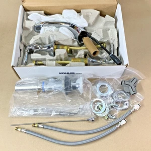 Kohler K-394-4-CP Devonshire breite Waschtischarmatur Chrom LESEN - Bild 1 von 16