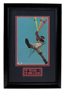 Ted Williams Red Sox Signed/Autographed Color Foldout Framed PSA/DNA LOA 198155 - Picture 1 of 4