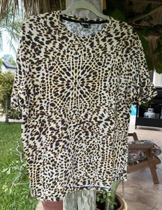 JUST CAVALLI T-SHIRT MEHRFARBIG SIGNIERT TYE DYE ANIMAL PRINT KURZARM Gr. M - Bild 1 von 15