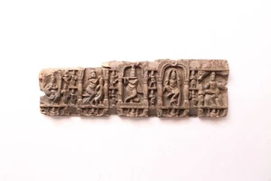 Real Antique Krishna Statue Wooden Wall Panel Vintage Hindu Decor Temple Carving - Picture 1 of 6