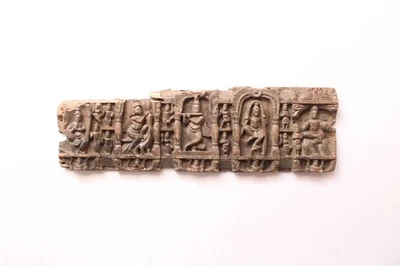 Real Antique Krishna Statue Wooden Wall Panel Vintage Hindu Decor Temple Carving - Image 1 of 4