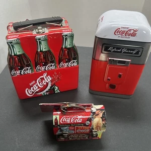 3 Coca Cola Dosen Brotdose Verschluss 6 Stück Look 6,25" x 2,5" Automat - Bild 1 von 10