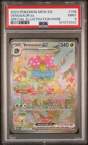 2023 POKEMON MEW EN-151 SPECIAL ILLUSTRATION RARE #198 VENUSAUR EX PSA 9 - Picture 1 of 2
