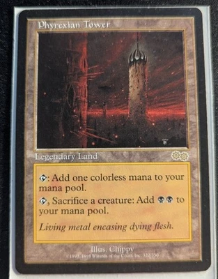 Phyrexian Tower – Urza’s Saga (1998) – Rare – EN – (NM) - Image 1 of 2