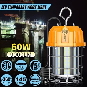 KUKUPPO 60W LED Temporary Work Light 9000lm 5000K Daylight Construction Lighting - Picture 1 of 10
