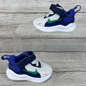 Nike Revolution 7 Bebé Talla 2C Niño Zapatos Blanco Azul - Imagen 1 de 9