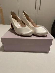 Brautschuhe Satin Ivory Satin /Rosé von Rainbow Gr. 37,5 Neu und ungetragen - Bild 1 von 4