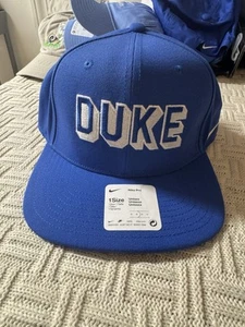 Nike Pro On-Field Duke Blue Devils Aero Royal Blue Baseball Hat Dri-Fit - Picture 1 of 7