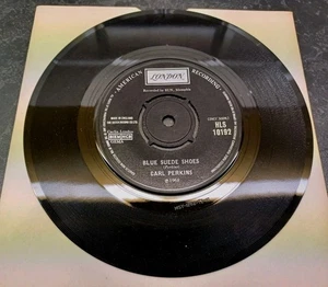 Carl Perkins "Blue Suede Shoes/Matchbox 7" Single Reissue London HLS10192 EX - Bild 1 von 2