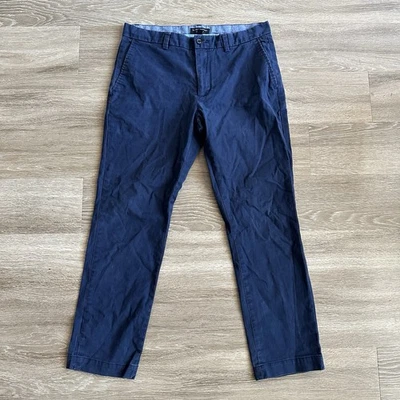 Banana Republic Straight Leg Chino Aiden Pants Blue Mens 33X30 - Image 1 of 4
