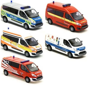 Busch - Ford Transit Custom Einsatzfahrzeuge - Bus Modelle zur Auswahl 1:87 H0 - Picture 1 of 22