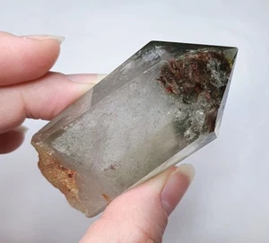 Beautiful Garden Quartz Crystal Point Polished Rough Base Cleansing Lodalite (B) - Picture 1 of 14