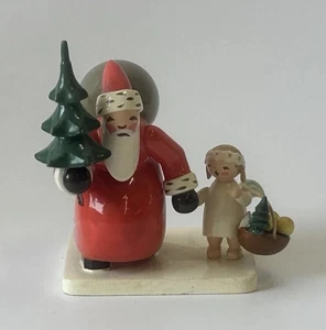 909/25 Weihnachtsmann mit Baum und Engel von Wendt und Kühn Erzgebirge - Bild 1 von 6