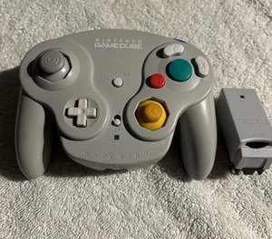 Nintendo Gamecube - Wavebird Wireless Controller Gray w/ Receiver - Tested - Picture 1 of 6