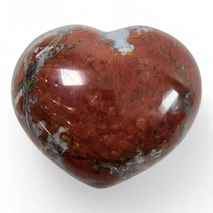 Corazón pulido jaspe rojo 160,3 gramos - Imagen 1 de 2