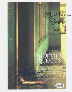 Foto firmada por Rob & Sheri Moon Zombie de The Devil's Rejects certificado de autenticidad JSA autografiada - Imagen 1 de 2