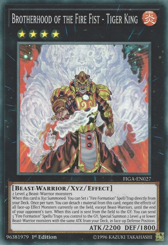 Brotherhood of the Fire Fist - Tiger King - FIGA-EN027 - Super Rare - 1st Editio - Image 1 of 1