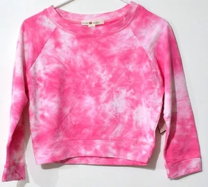 Derek Heart Subtle Cloud Tie Dye Crop Waist Sweater, Ärmellänge 3/4 - Bild 1 von 24
