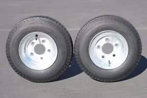 Antego Tire and Wheel (Set of 2) 4.80-8 Tire and Wheel Assemblies, Galvanized - Picture 1 of 4