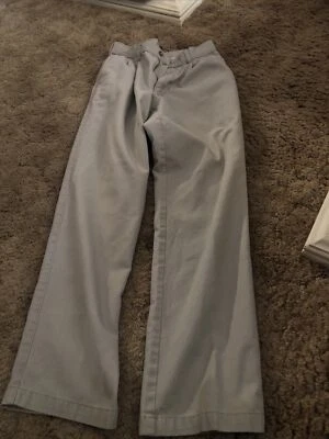 GEORGE классический крой хаки плиссированные передние брюки 30 x 29 - Изображение 1 из 4