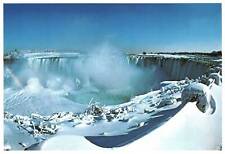 CONTINENTAL SIZE POSTCARD THE HORSESHOE FALLS OF NIAGARA IN WINTER'S ICY GRIP