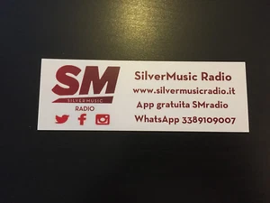 STICKER AUTOCOLLANT SILVER MUSIC (SM) RADIO ITALIA ITALIE - Picture 1 of 1