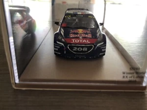 SPARK S5193 PEUGEOT 208 #9 SEBASTIEN LOEB WINNER WORLD RX OF LETTON 2016 1/43 - Foto 1 di 4
