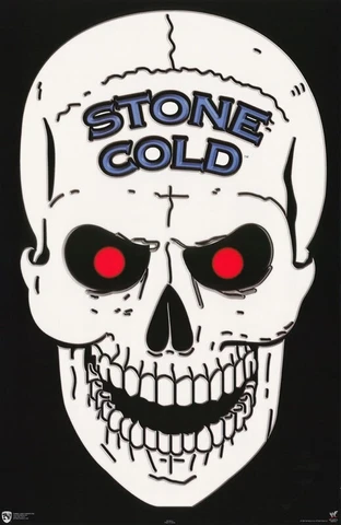 STEVE AUSTIN-STONE COLD-SKULL POSTER WWF WRESTLING FREE SHIPPING # WO 09 RP66i Cover