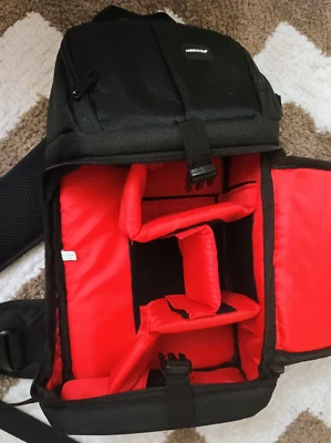 Neewer Pro Camera Case Sling Backpack Bag for Nikon Canon Sony Orange Interior - Image 1 of 4