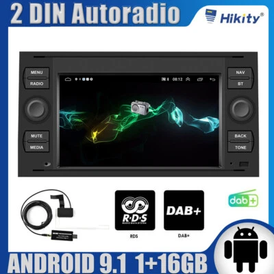 für Ford Mondeo Transit Focus Fusion Fiesta Android GPS Navi Autoradio RDS DAB+ - Bild 1 von 4