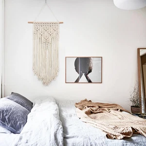 Macrame Wall Hanging Tapestry Bohemian Handmade Backdrop Curtain Art Home Decor
