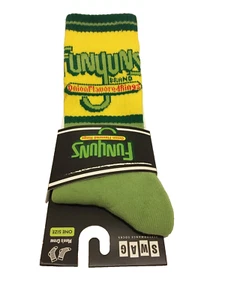 SWAG Funyuns "Ringe mit Zwiebelgeschmack" Neuheit Crew-Socken Herrenschuhgröße 8-13 neu mit Etikett - Bild 1 von 5