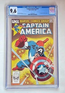 Captain America #275 CGC 9.6 MARVEL COMICS 1982 White Pages Spider-Man Logo VTG - Picture 1 of 6