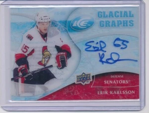 2009-10 Upper Deck Ice Glacial Graphs Autograph Rookie #GG-ER Erik Karlsson AUTO - Picture 1 of 2