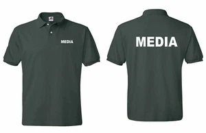 Media Logo News Entertainments Press Journalist Polo T-shirts S-5XL - Picture 1 of 11