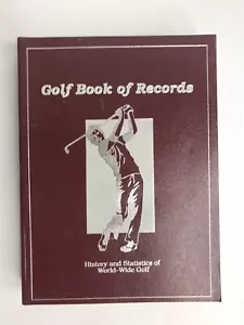 GOLF BOOK OF RECORDS By Douglas Billian 1989 HISTORY & STATISTICS of WW Golf - Imagen 1 de 2