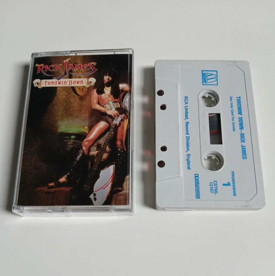 RICK JAMES THROWIN' DOWN CASSETTE TAPE MOTOWN UK 1982 Foto 1 de 1