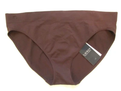 NWT Lauren by Ralph Lauren Size XXL Seamless Stretch Bikini Panty in Espresso! - Image 1 of 3