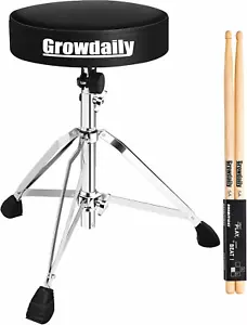 Drum Throne Seat,Adjustable Stool Drum Universal Padded Drum Throne Drummer Stoo - Picture 1 of 6