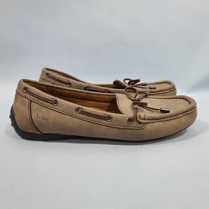 B.Ø.C Børn Concepts Beige Faux Leather Moccasins Flat Shoe Womens Size 7M - Picture 1 of 10