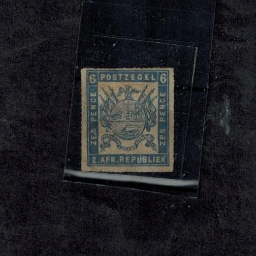 TRANSVAAL 1876 SG 73 6d Azul Profundo Ruleta Fina Gruesa Suave Papel Blanco MNG GEMA Foto 1 de 2