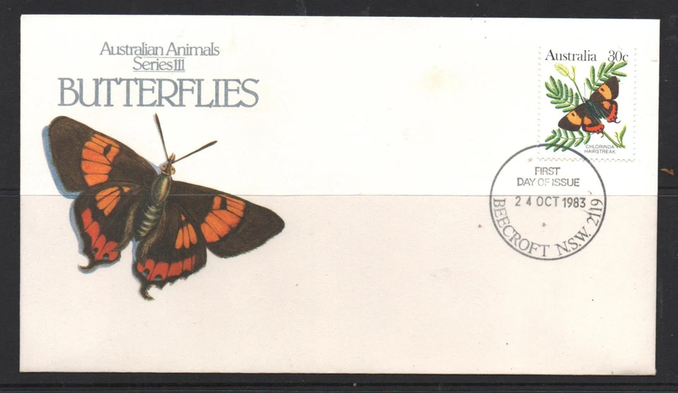 FDC  " BUTTERFLIES  " 1983 - image 1 of 1