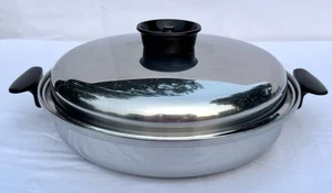 Townecraft Chefs Ware 12.5 Inch Man Pan Large Skillet T304 Stainless Steel - Picture 1 of 5
